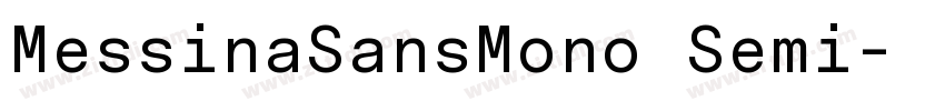 MessinaSansMono Semi字体转换